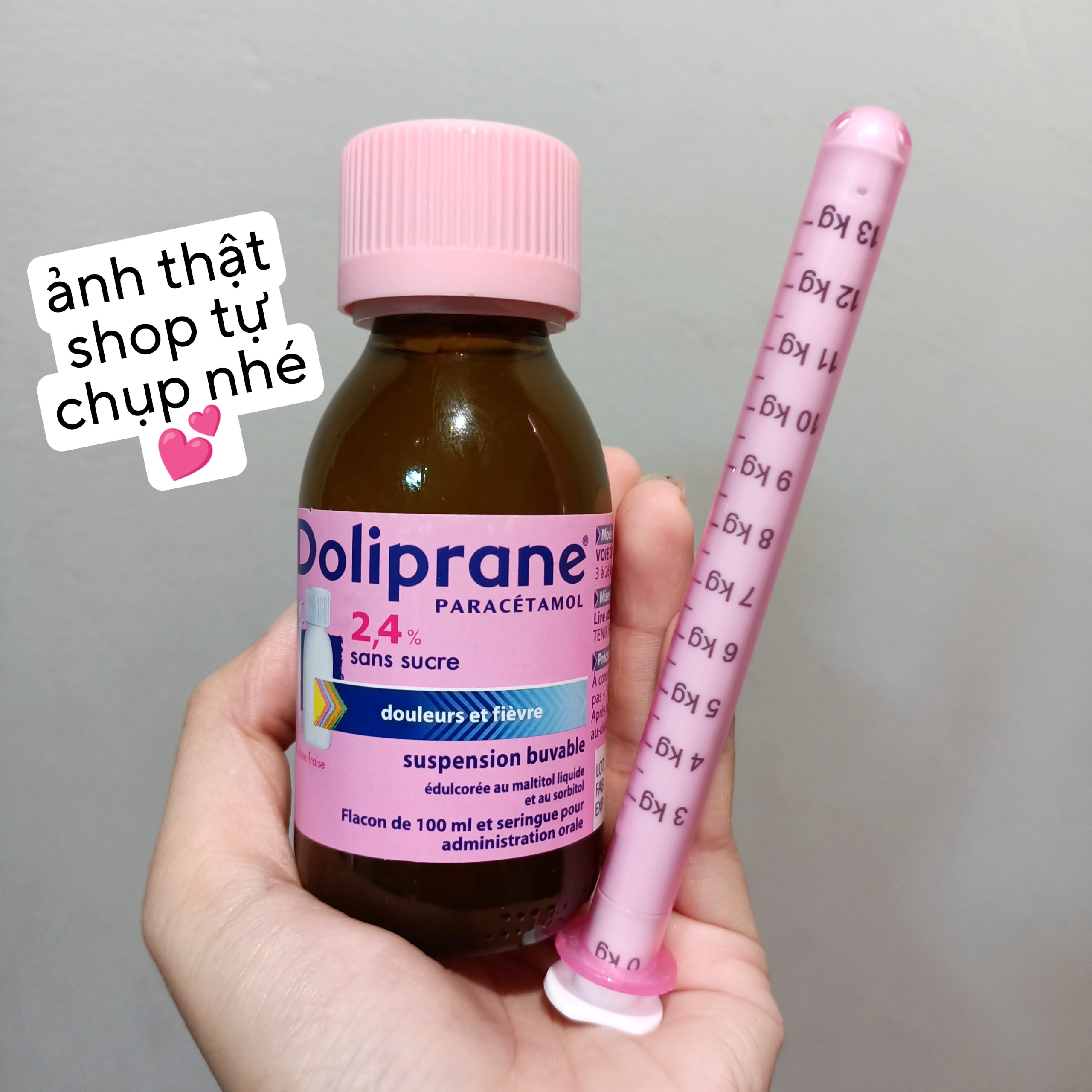 Siro Doli Pháp 100ML giúp bé hạ sốt