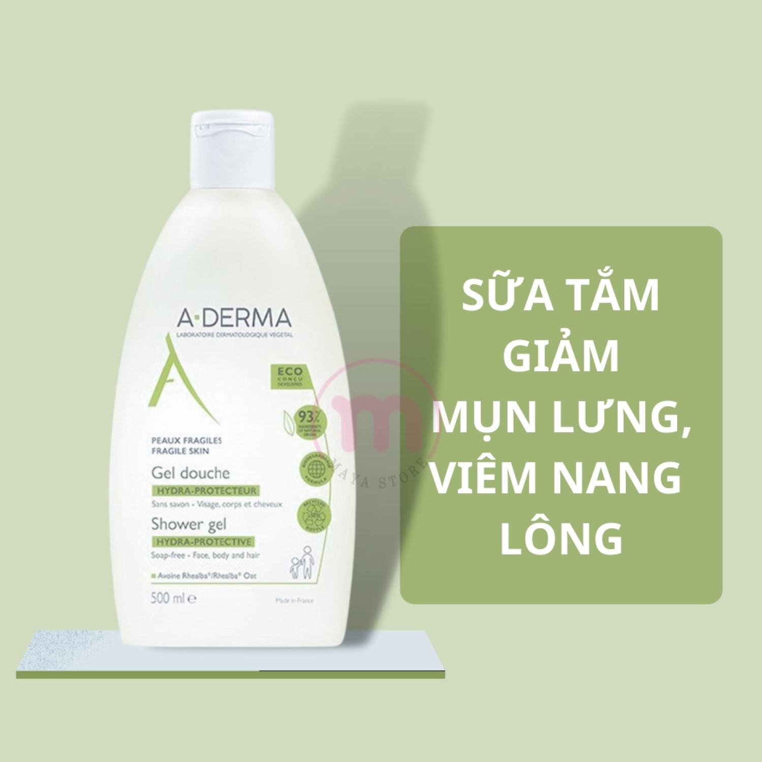 Sữa Tắm Aderma Giảm Mụn Lưng 500ml