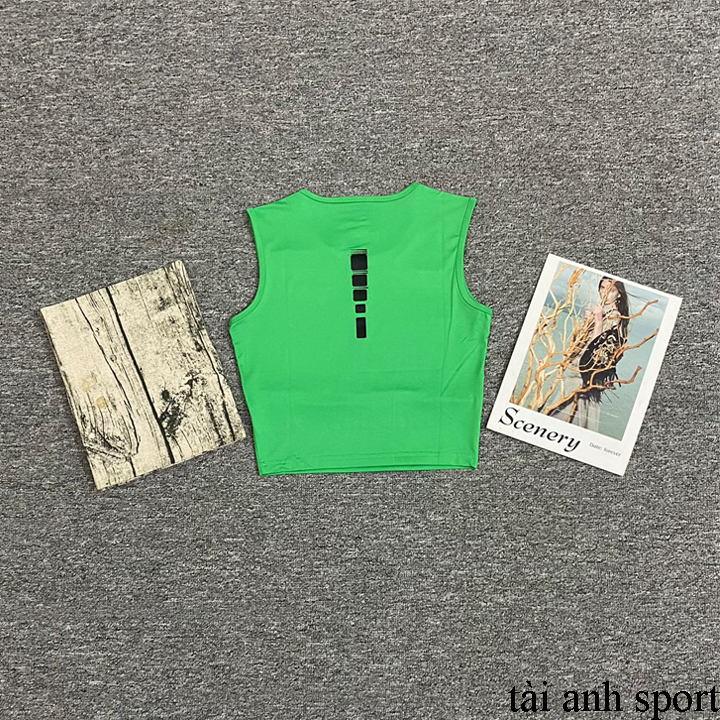 Áo croptop sát nách thể thao cho nữ chất thun 4 chiều phù hợp tập Gym Yoga đi chơi