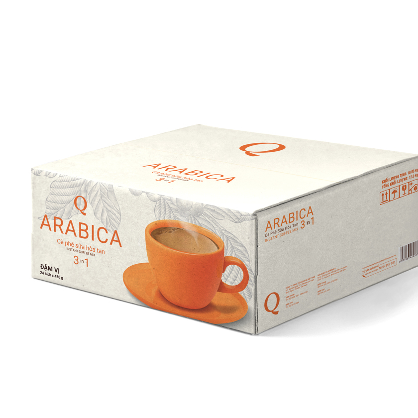 CÀ PHÊ ARABICA BỊCH TO (bịch 60 gói x 20gr) Trần Quang