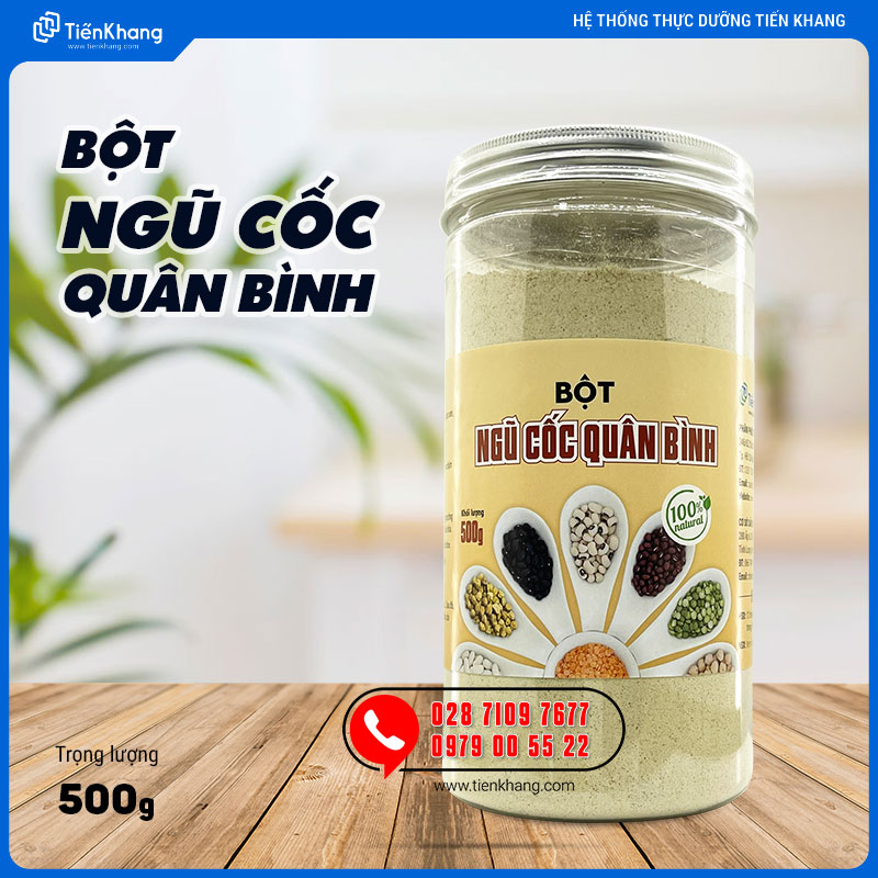Bột Ngũ Cốc Quân Bình - Hũ (500gram)