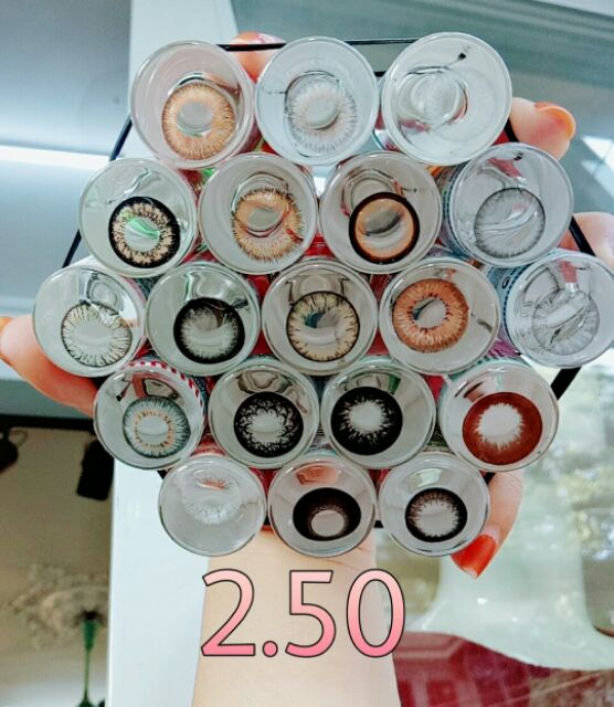 Kính Áp Tròng Màu có độ 0.75 - 7.50 (ib chọn mẫu)