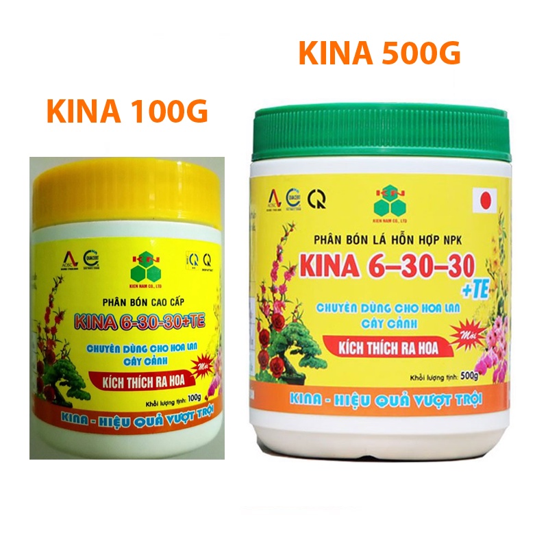 Phân bón kích thích ra hoa kina 6-30-30 te 100gr/500gr