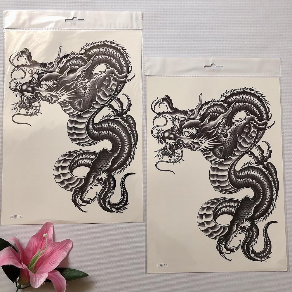 Combo 2 tấm hình xăm dán bả vai 24x34cm