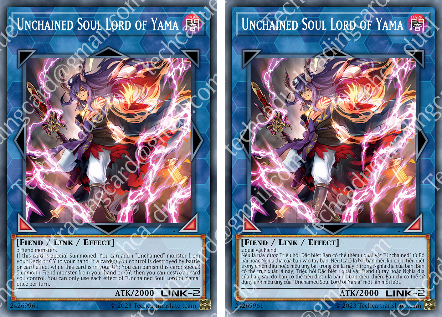Bài In Tiếng Việt - Bộ bài Yugioh - Custom Deck - Unchained