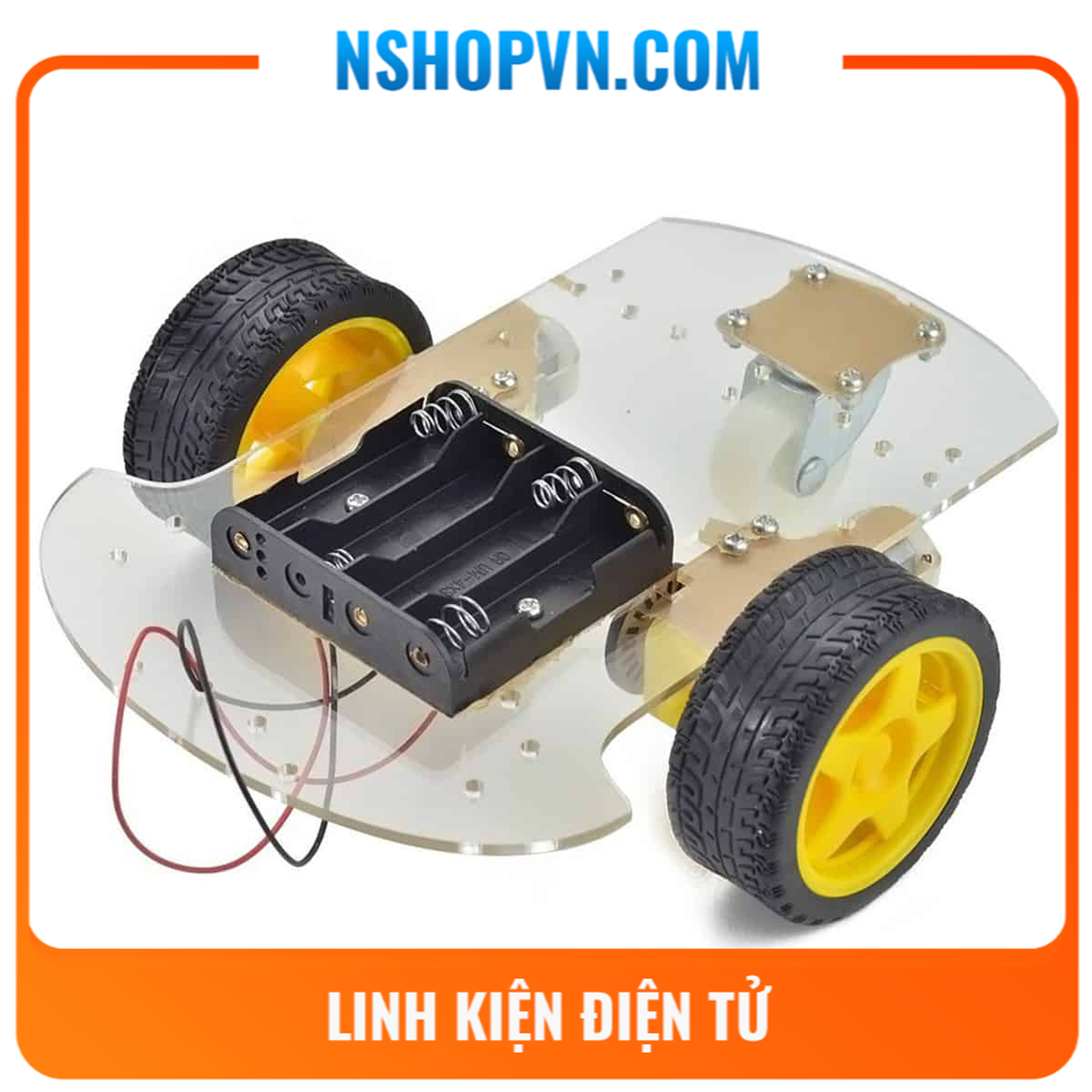 Bộ khung xe robot 3 bánh