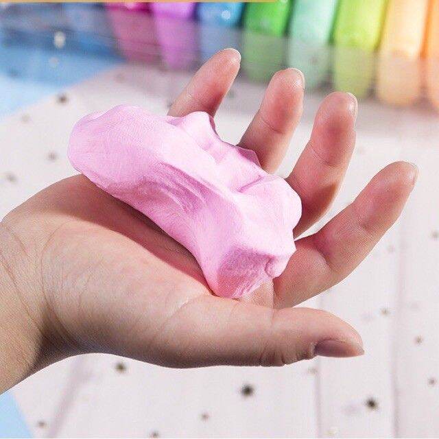 Đất nặn xốp tự khô nhiều màu, đất an toàn cho bé (set 12 màu)