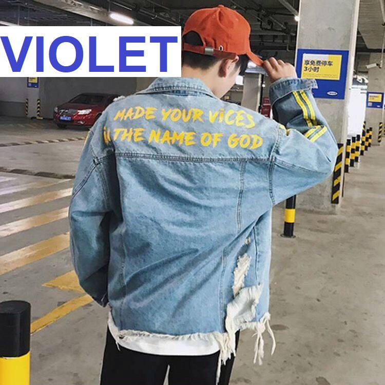 [HCM]ÁO KHOÁC JEAN NAM UNISEX CAO CẤP FORM RỘNG LETT ROCK GIẢM SỐC CHỈ TỪ 129K VOLFASHION