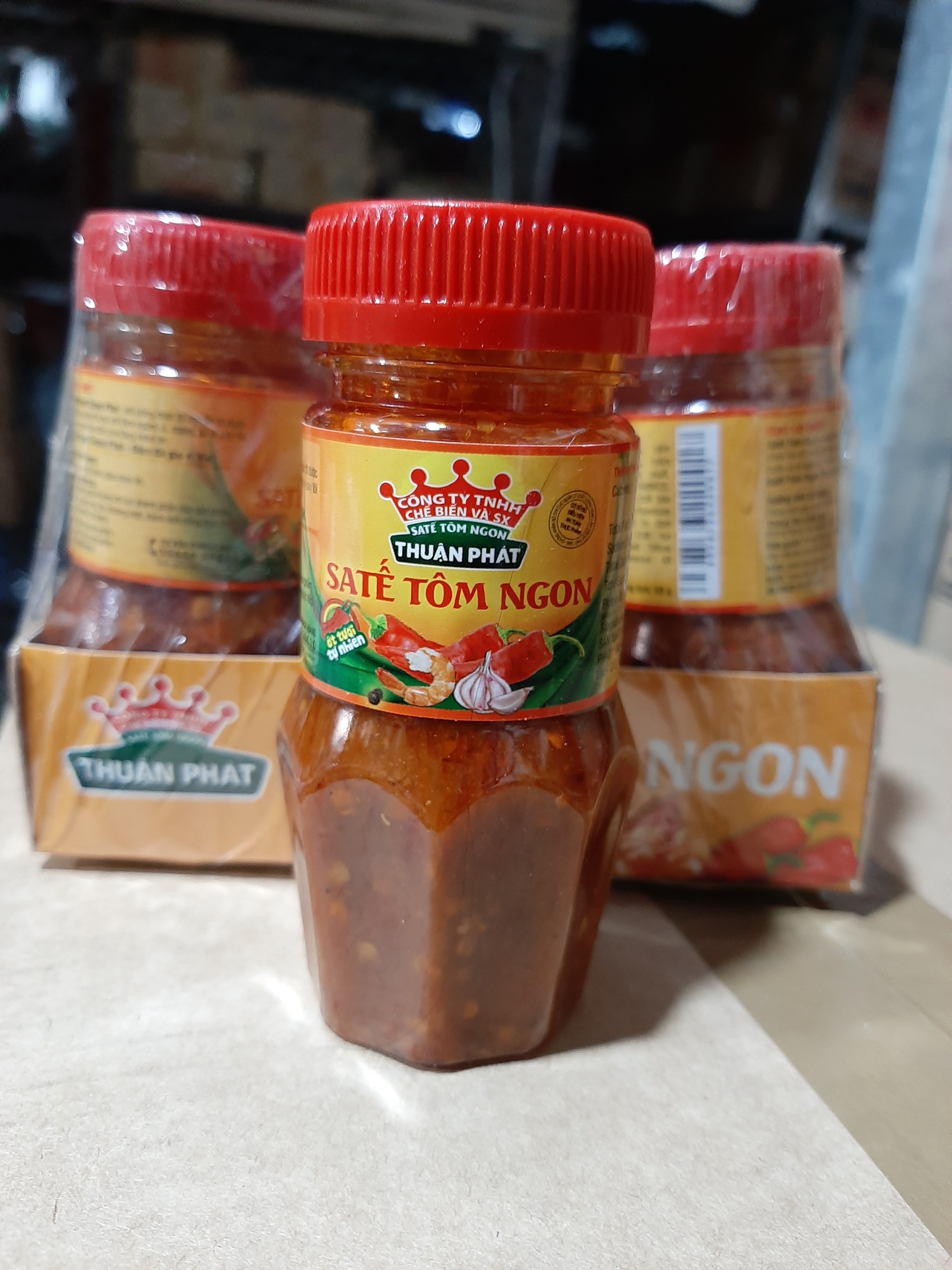 Sa tế tôm ngon thuận phát lọ 85g/ sate tôm