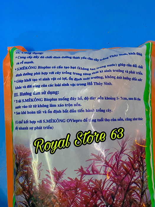 Phân nền thủy sinh SMêKông II BioPLus cho bể cá (túi 2kg)