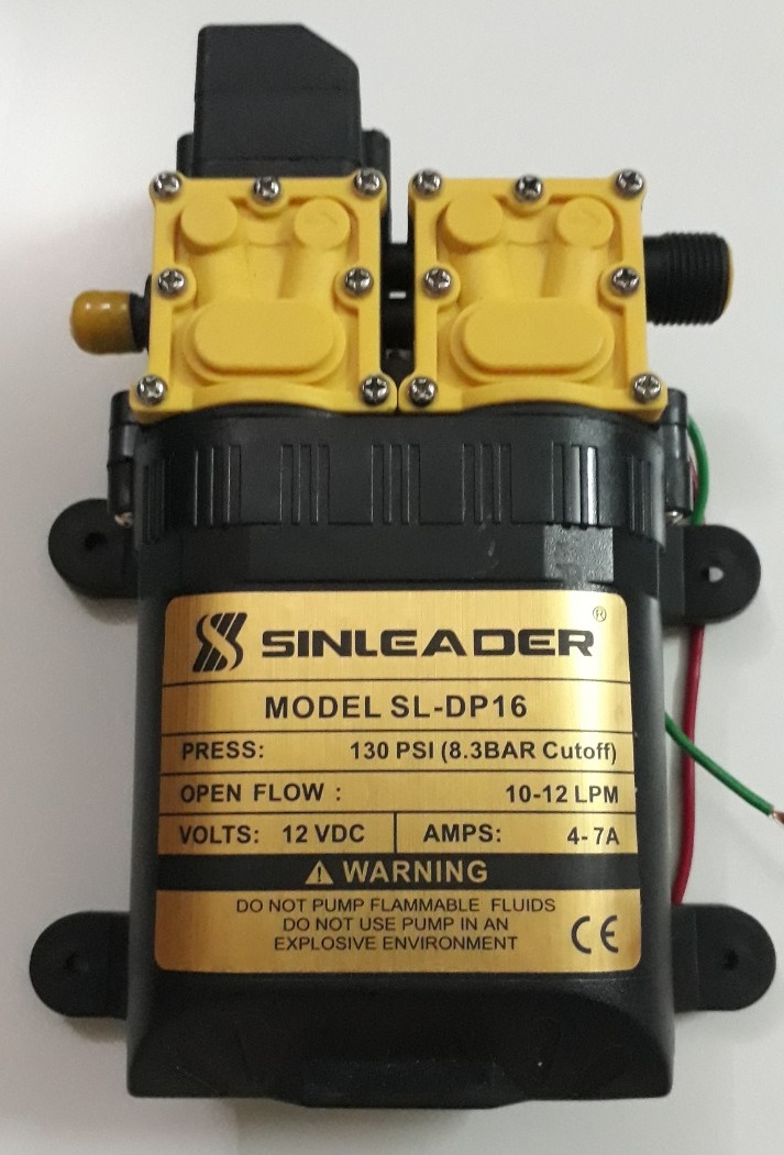 Bộ Máy Bơm Áp Lực Mini 12v Đôi Sinleader MẪU 2021
