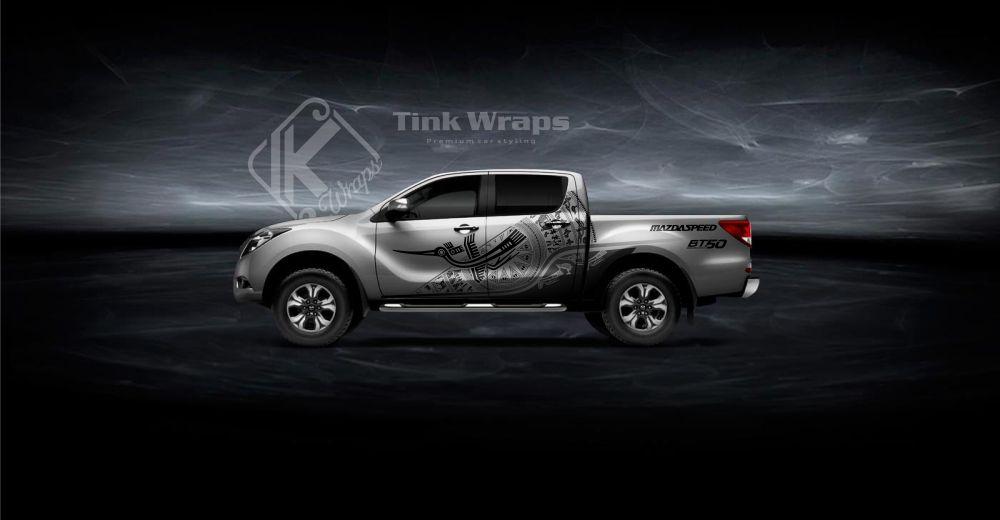 Tem xe Mazda BT50 trống đồng