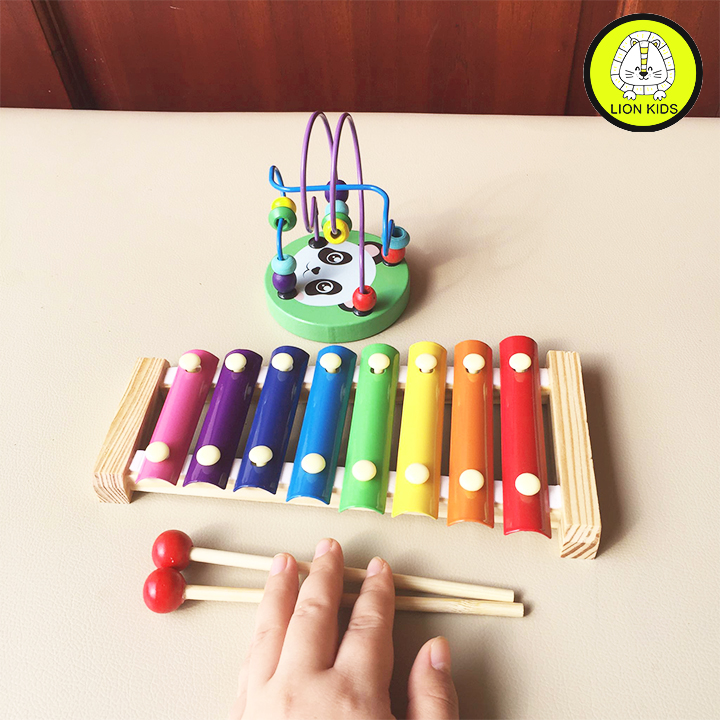 Đồ Chơi Gỗ Đàn Xylophone 8 Thanh Cho Bé