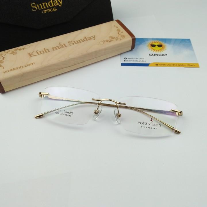 Gọng kính cận titanium piterson TT10