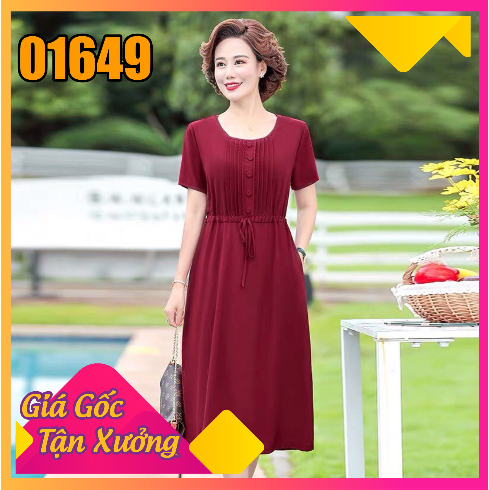Luxury patterned dress Lz.01406