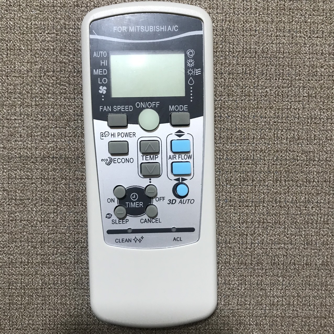 Remote điều khiển điều hòa máy lạnh mitsubishi 1 nút xanh và 3 nút xanh hàng tốt, được chọn mẫu