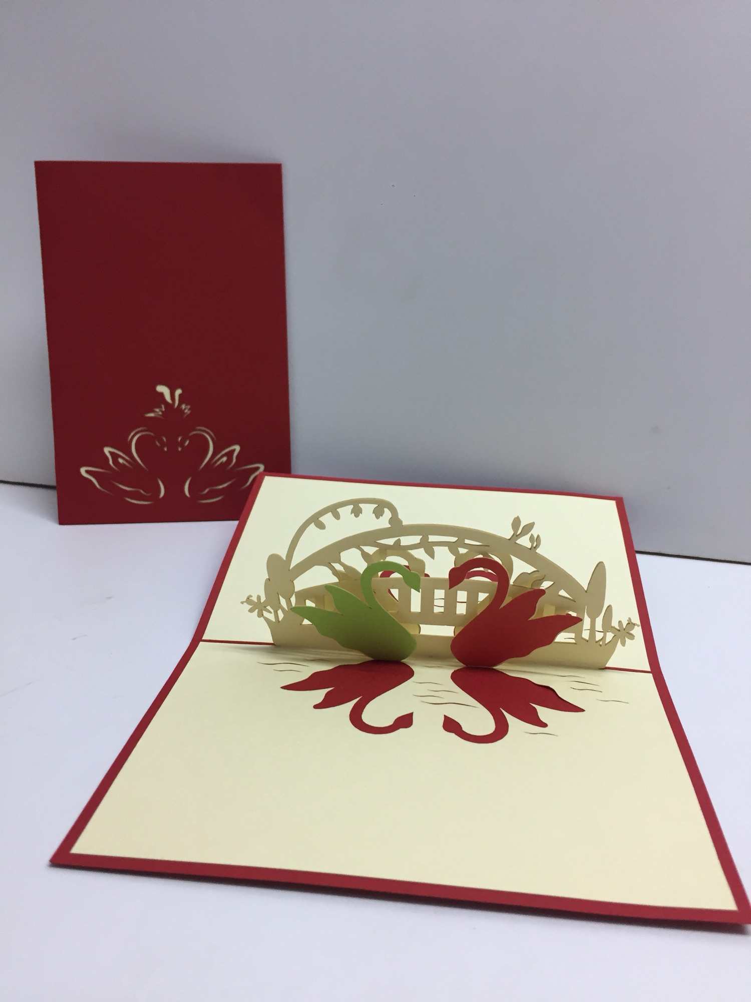 Cặp Đôi 10 ( Thiên Nga ) - Love - Thiệp 3D