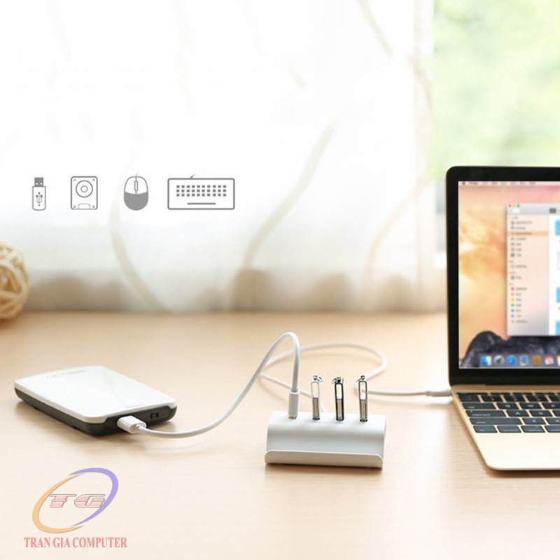 Bộ chia USB Type C ra 4 cổng USB 2.0 Ugreen 30288