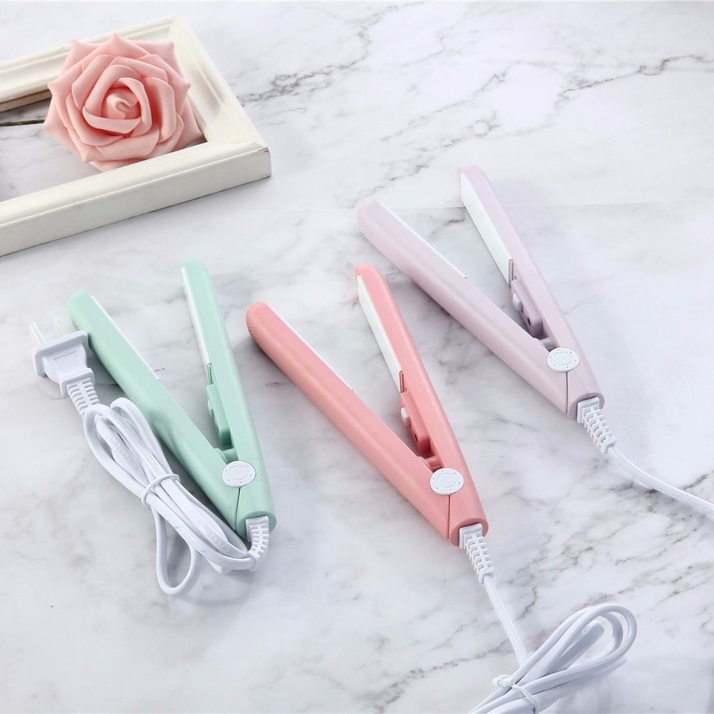 Máy Làm Tóc Ép Tóc Uốn Tóc Duỗi Tóc Là Tóc Mini , Máy Hàn Miệng Túi , Máy Là Tóc Đa Năng