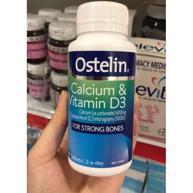 Canxi Ostelin Canxi Bầu 130 viên