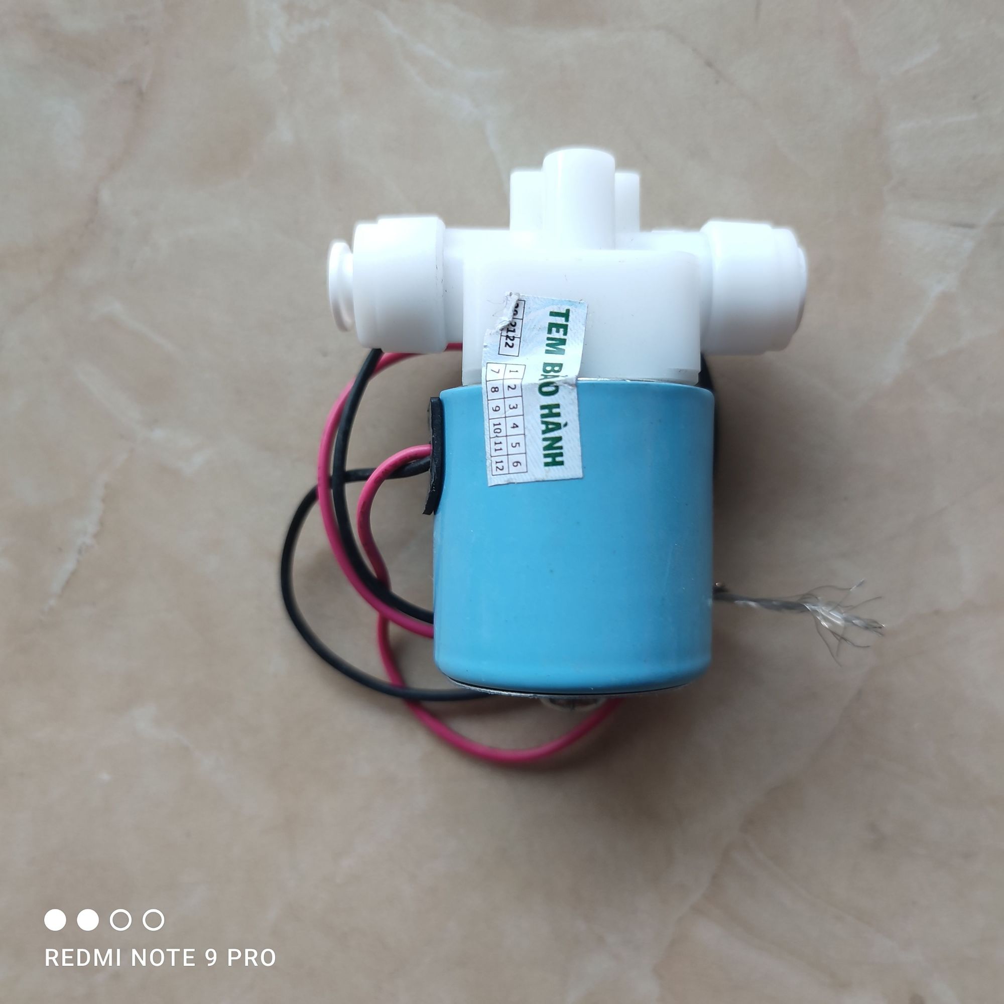 Van điện từ xanh dùng cho máy lọc nước