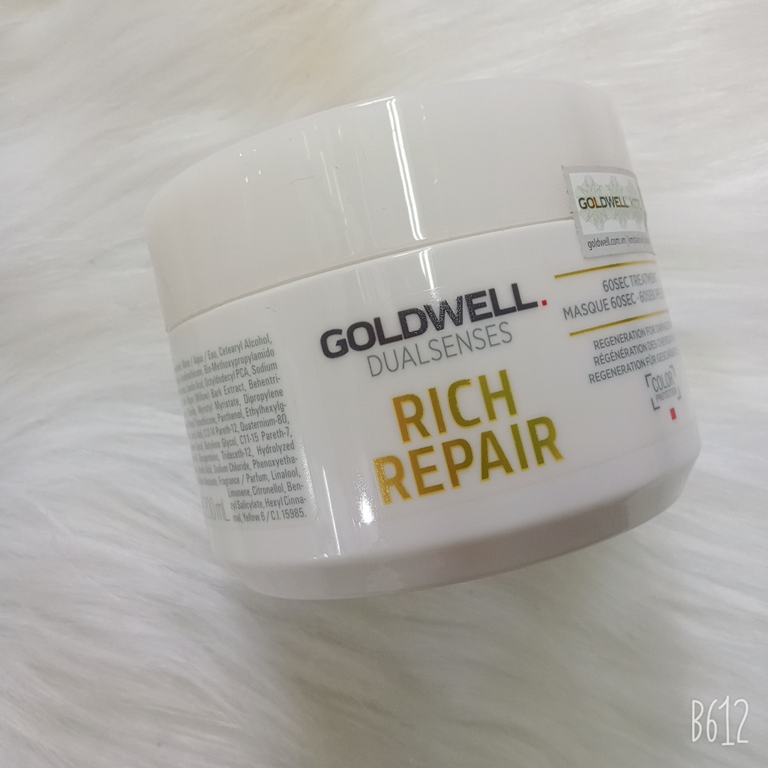 ( Hàng Chính Hãng) Mặt Nạ Hấp Phục Hồi Tóc 60s Goldwell Rich Repair