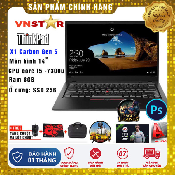 Bảng giá Laptop Lenovo ThinkPad X1 Carbon Gen5 i5-6300U | Ram 8GB | SSD 256Gb 14 | FHD - Nhập khẩu USA Phong Vũ
