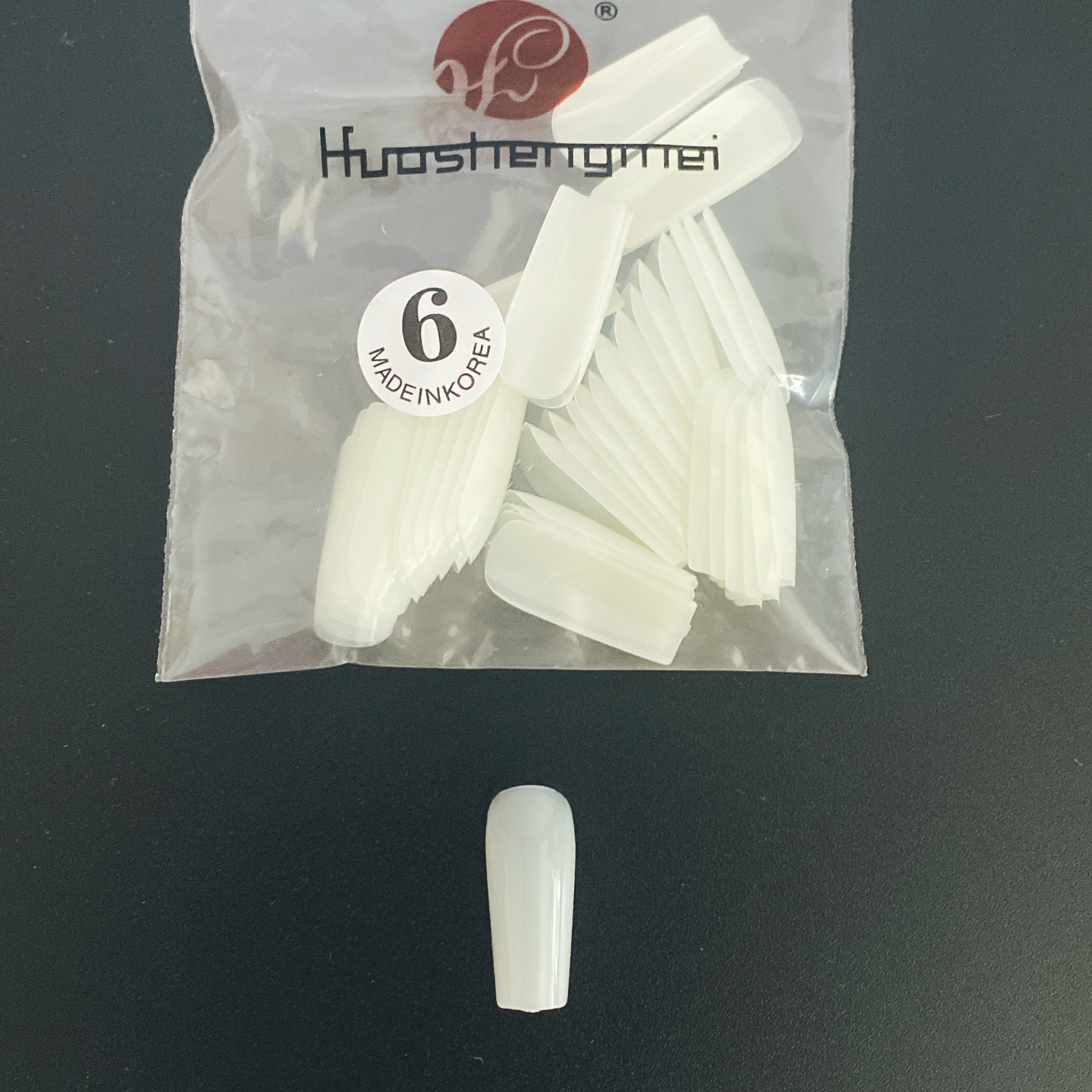 Móng úp lẻ size (5,6,7,8,9)túi 50 móng màu đục