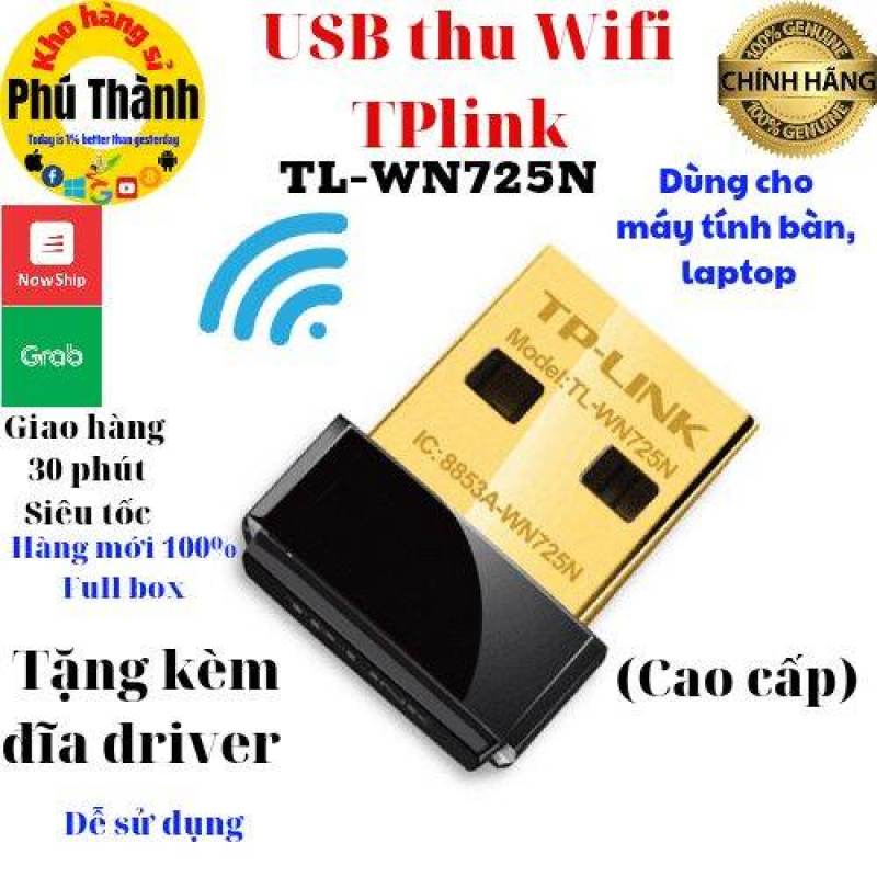 Tplink - USB thu wifi tplink TL-WN725N/ Totolink N150USM/ Lblink WN151N dùng cho máy tính bàn, laptop