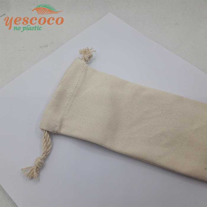 Bộ ống hút tre kèm túi hoa Yescoco