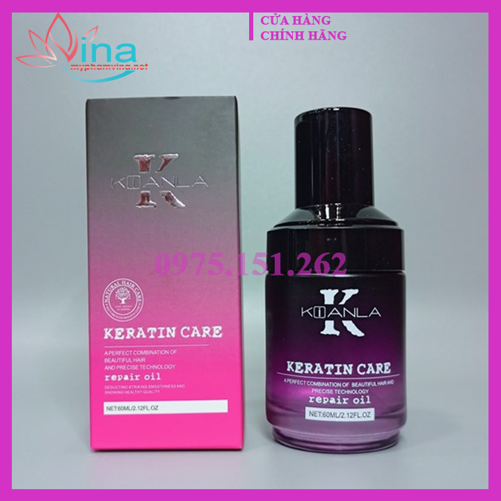 Tinh dầu dưỡng bóng kianla keratin care 60ml