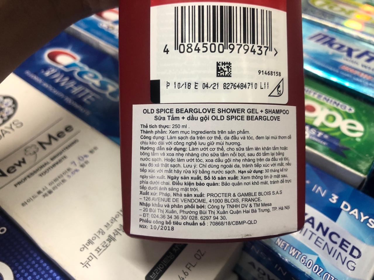 [HCM]SỮA TẮM OLD SPICE 473ml (FIJI - TIMBER - WOLFTHORN)