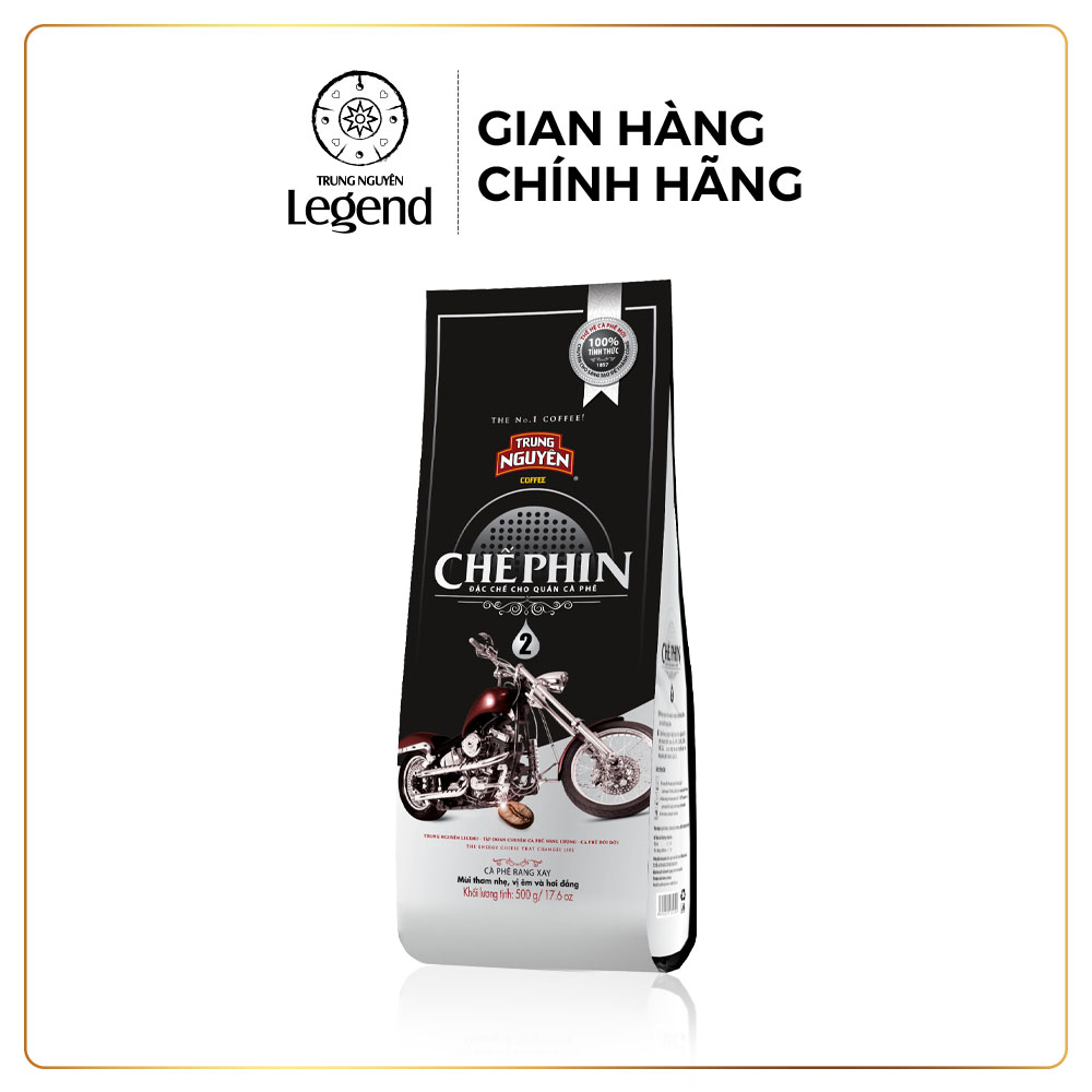 Trung Nguyên Legend Cà Phê Rang Xay Chế Phin 2 - Gói 500gr - Vị Cân Bằng, Hậu Dịu Nhẹ