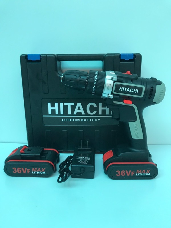 Máy khoan pin Hitachi 36V, 3 Chức năng: Khoan sắt, gỗ, bắn vít, bắn tôn