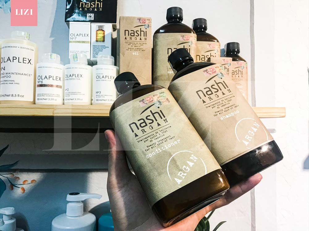 Dầu gội xả Nashi Argan phục hồi tóc 500ml-200ml