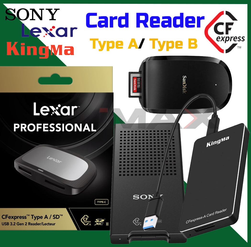 Đầu đọc Thẻ nhớ máy ảnh CFexpress Type A, CFexpress Type B Sony/ Lexar/ Sandisk/ Kingma