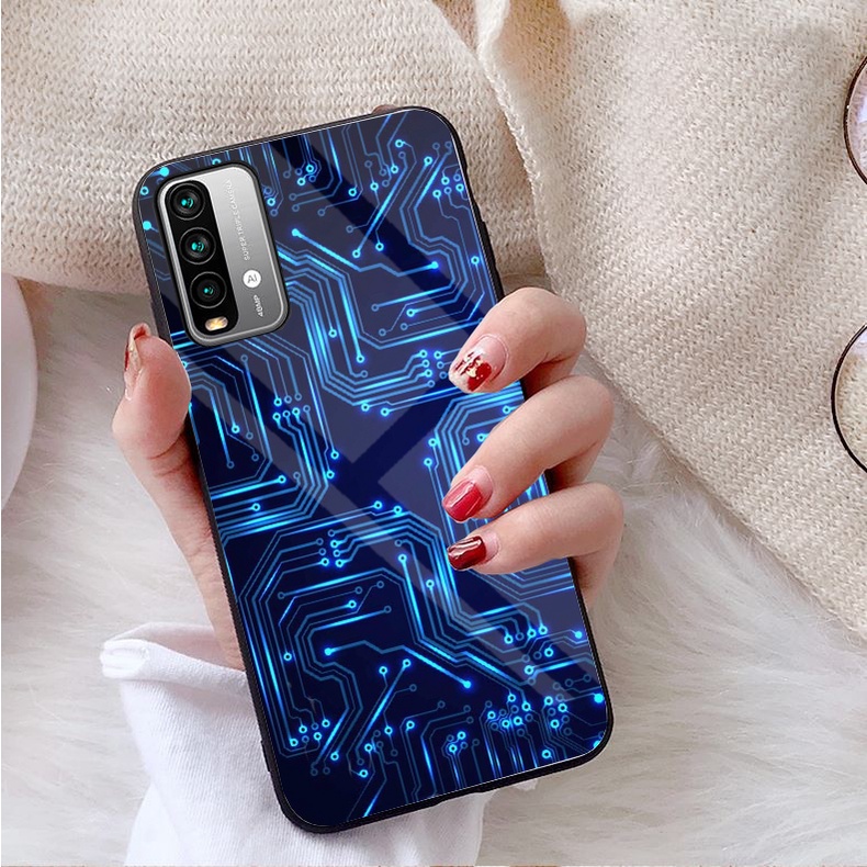 Ốp lưng xiaomi redmi 9t, poco m3 mặt kính gương sáng bóng cao cấp
