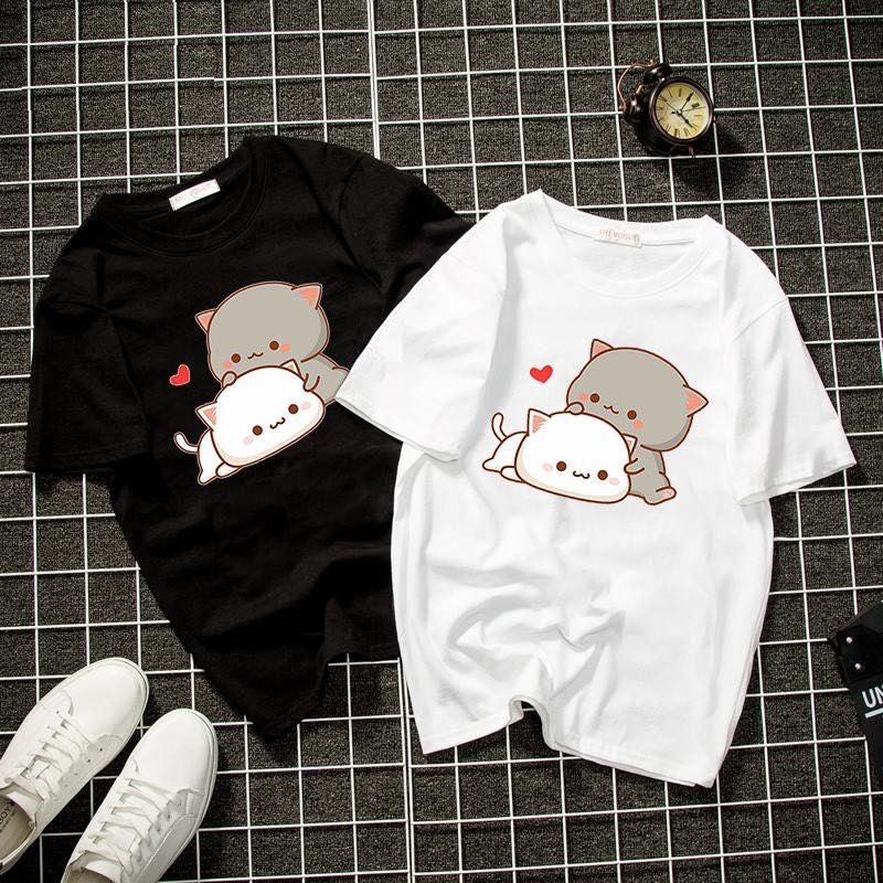 ÁO ĐÔI NAM NỮ IN HÌNH CUTE DỄ THƯƠNG