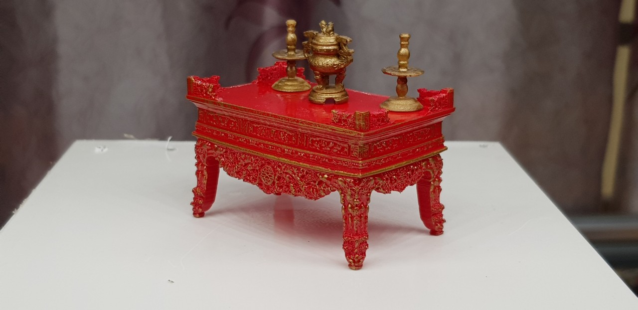 Án thờ trang trí mô hình tiểu cảnh.
