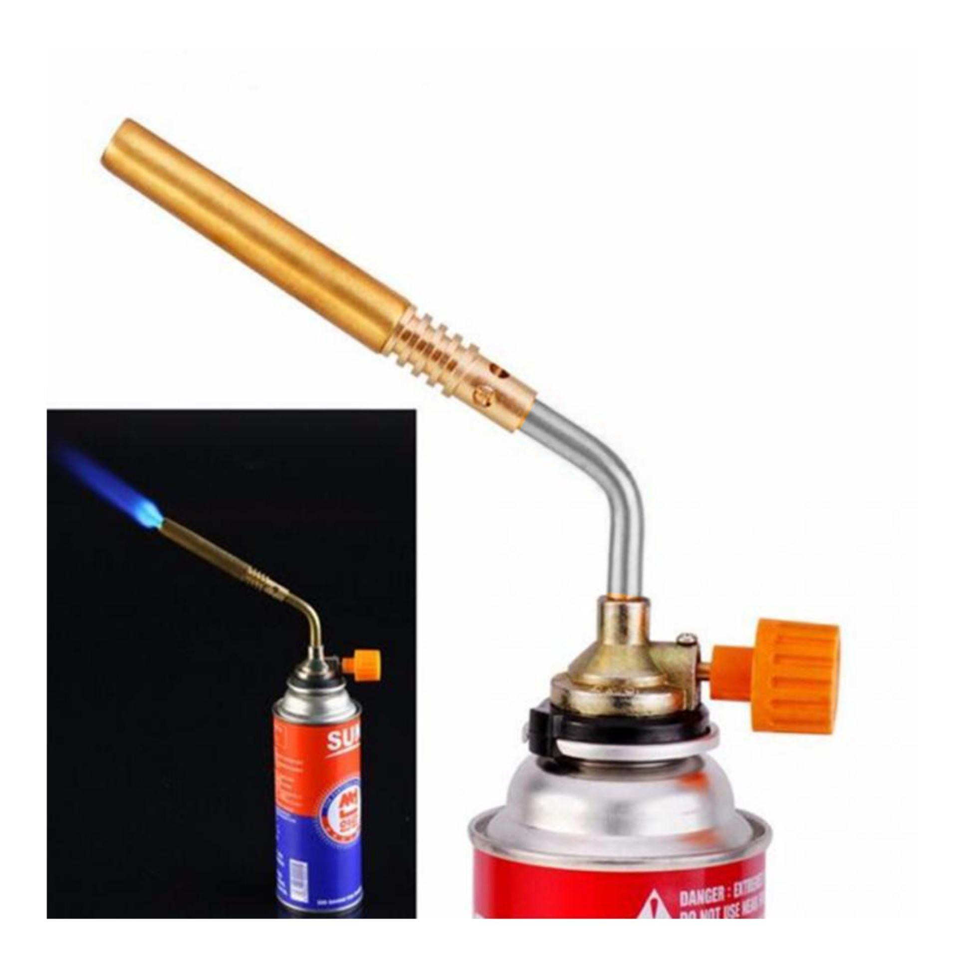 Đèn khò hàn ống đồng - Đầu khò lửa - Sử dụng bình gas mini - Khò gas cầm tay