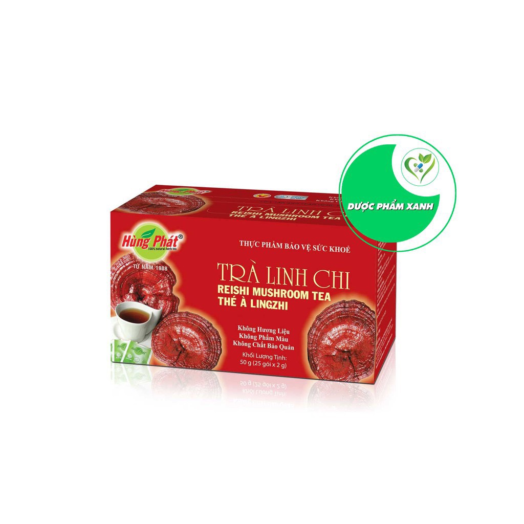 TRÀ LINH CHI (25 gói x 2g) - Thương hiệu Hùng Phát