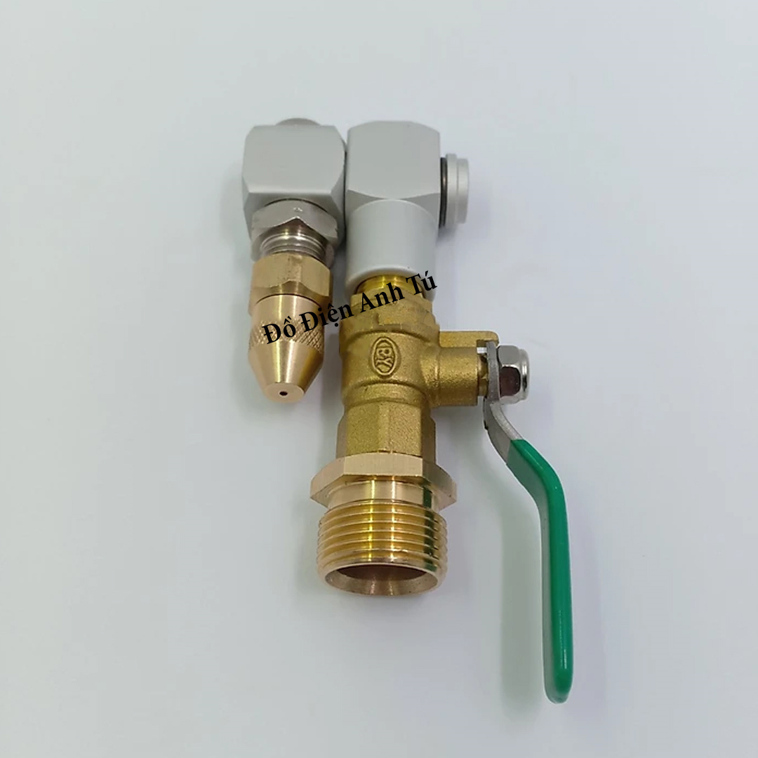 Đầu béc rửa máy lạnh điều hòa ren 22mm (đầu chỉnh được 360 độ)