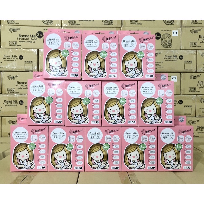 Túi Trữ Sữa Sunmum 100ml - 250ml