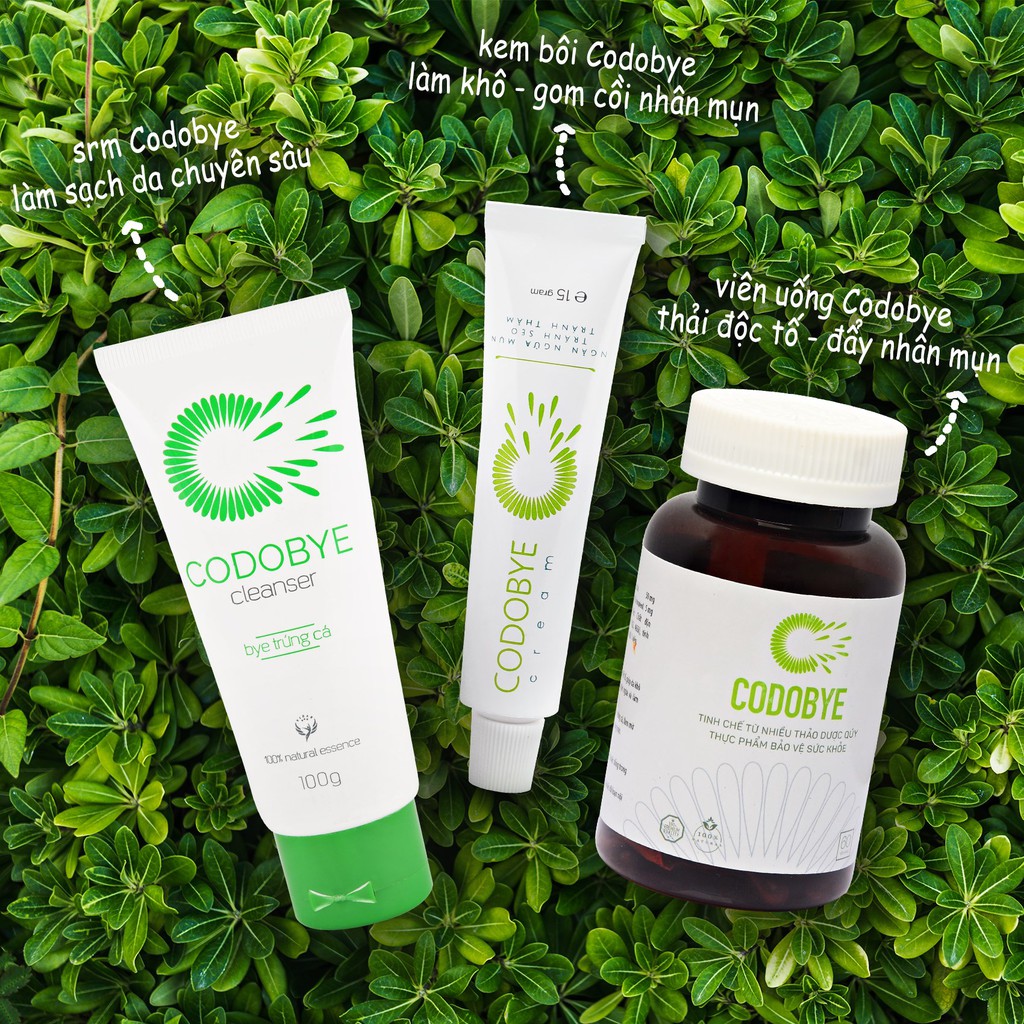 CODOBYE CLEANSER ® 100g - Sữa Rửa Mặt Thảo Mộc Ngừa Mụn