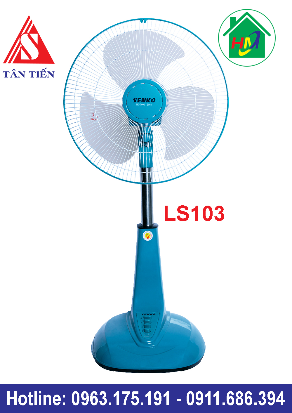 Quạt Lỡ Thân Inox Senko LS1630/LS103