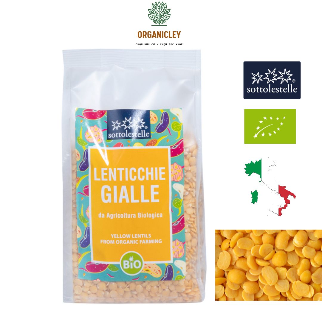Đậu Hữu Cơ Cho Bé Ăn Dặm Sottolestelle (Đậu Gà, Đậu Lăng Đỏ, Đậu Lăng Xanh, Đậu Lăng Vàng, Đậu Nành, Đậu Hà Lan, Đậu Đỏ)