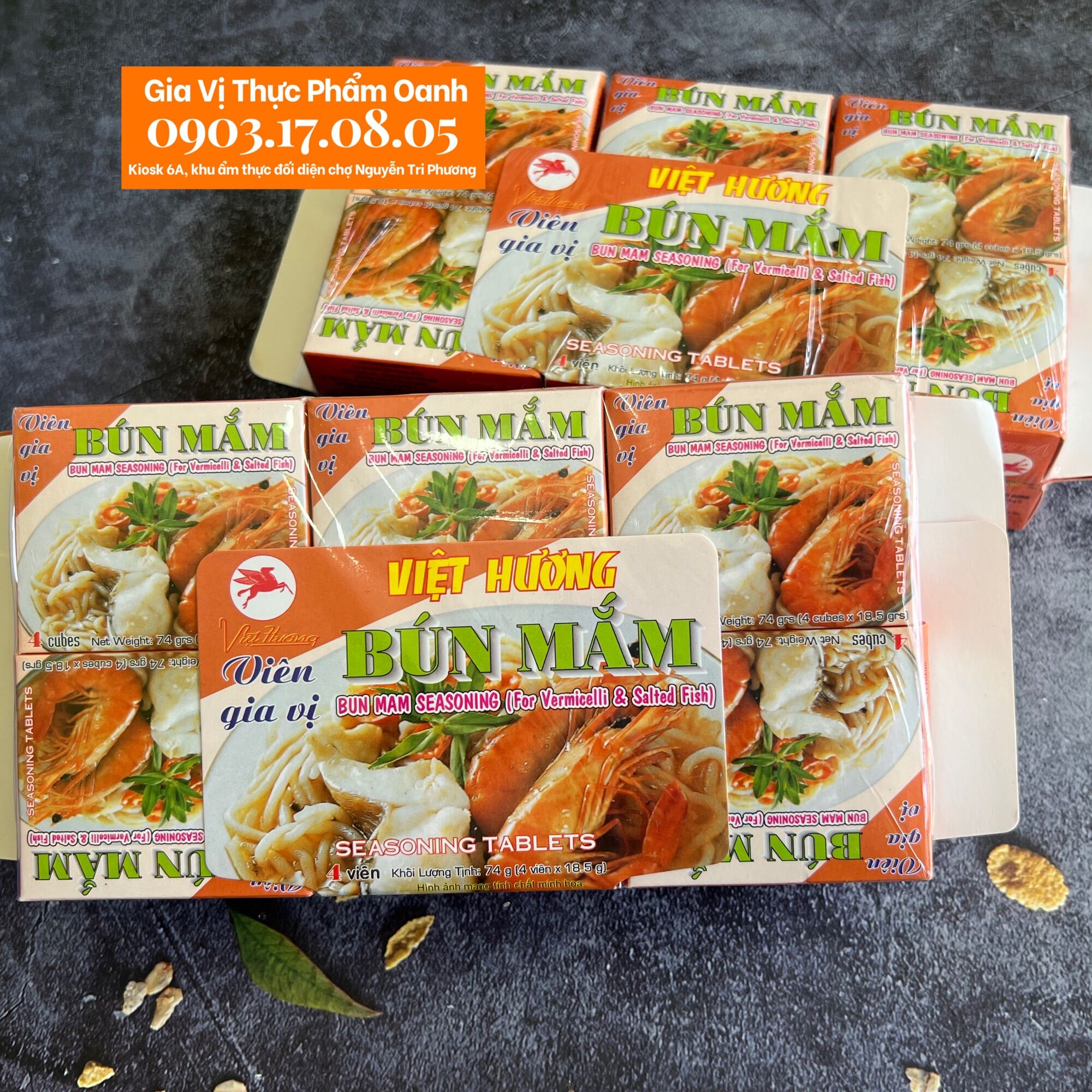 Fish sauce noodles seasoning cubes Viet Huong