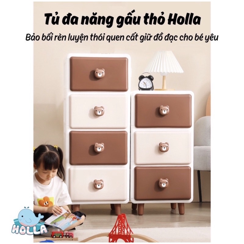 Tủ Đa Năng Gấu/Thỏ Cao Cấp Holla