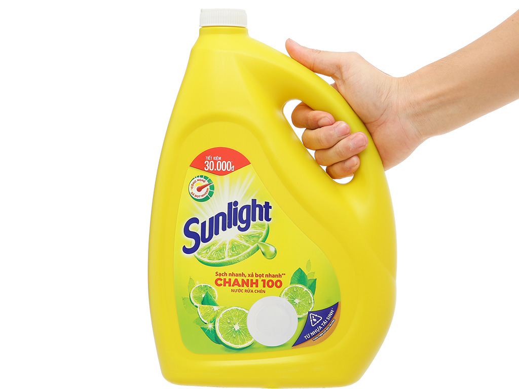 Nước rửa chén Sunlight Chanh 100 can 3,8kg