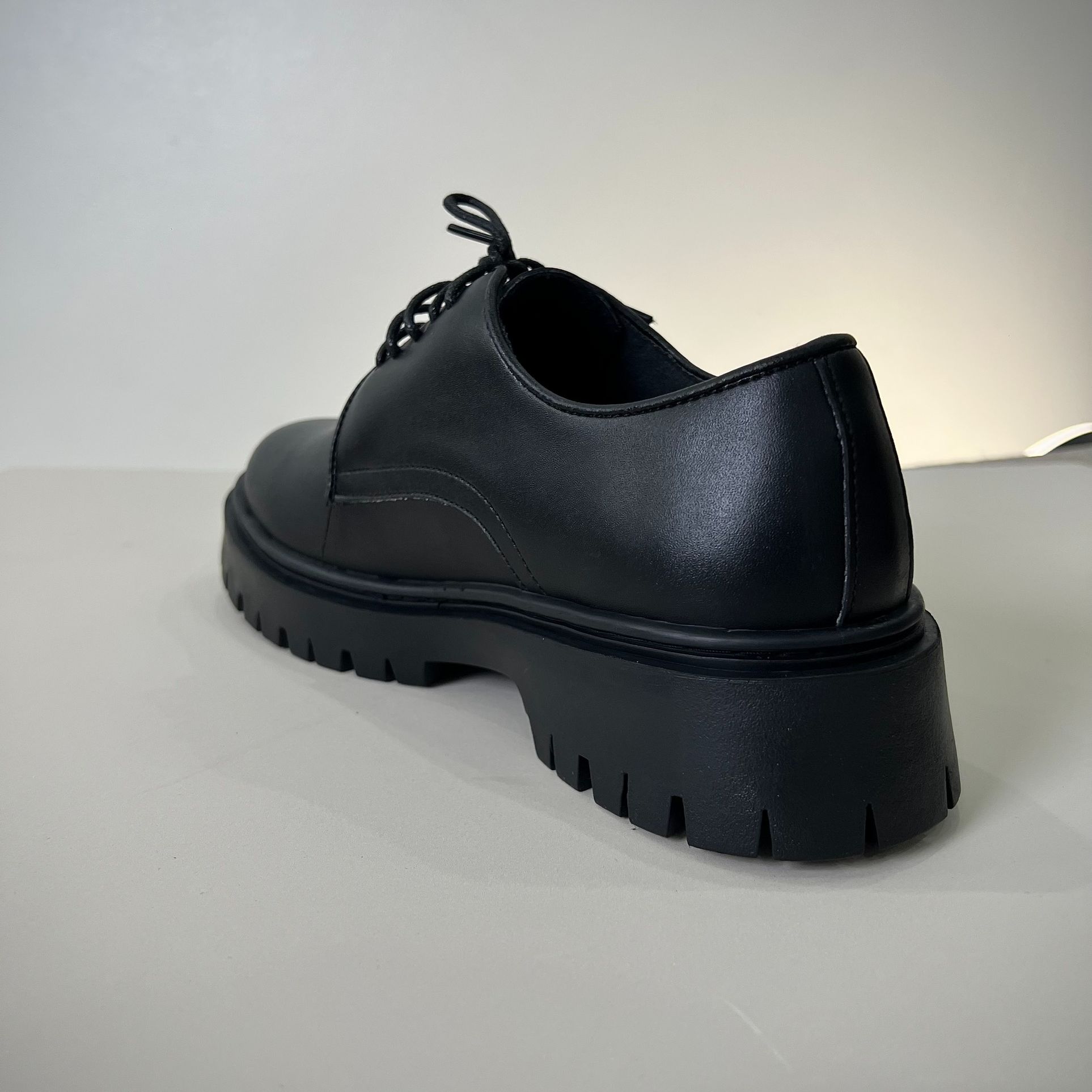 Chunky Derby Nam Da Mờ, Giày Chiến Binh đế 5cm